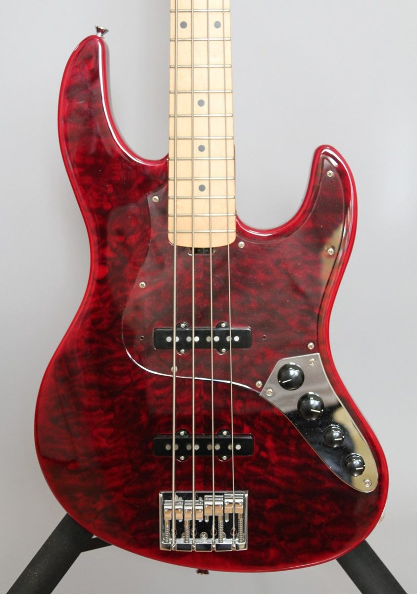 EDWARDS E-AM-150QM エレキベース Black Cherry (Red) 定価165,000円