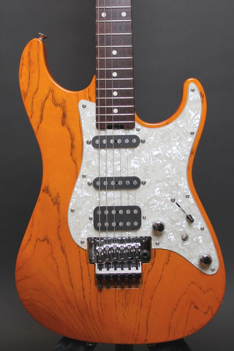 SCHECTER EX-22-STD-FRT AMB アンバー 超美品 日本製 Floyd Rose 3.805kg ハードケース付